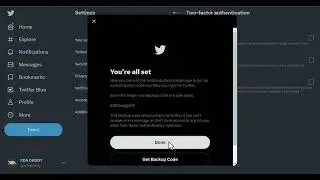 Twitter - Switching from text message 2FA to an authentication app