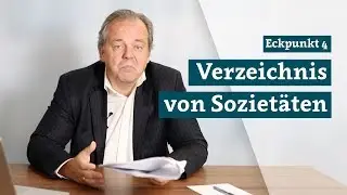 Eckpunkt 4: Verzeichnis von Sozietäten