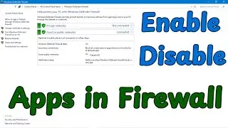 How to Block Any App in Windows 10 Firewall | Disable Programs in Windows Firewall