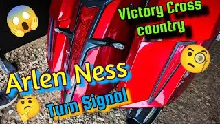 Victory Cross Country Arlen Ness Rear Red Turn Signal Install ( more difficult than expected)