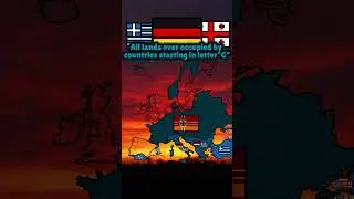 All land ever occupied by 'G'#europe #map #mapping #meme #fyp #history #germany #ww1 #ww2 #e #o #fyp
