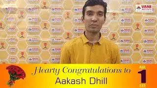 GATE 2021- ELECTRICAL ENGINEERING AIR 1ST RANKER TOPPERS TALK | AAKASH DHILL | VANI INSTITUTE