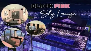 BLACK PINK SKY LOUNGE | ROOFTOP BAR | STOP MOTION | SIMS 4