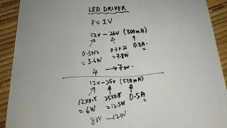 Cara mengira kuasa LED driver
