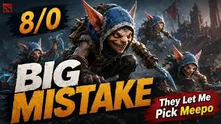 They Let Me Pick Meepo… Big Mistake 😈 | 8/0 Meepo Gameplay Dota 2