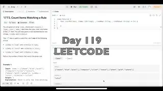 Day 119: LeetCode Problem 1773. Count Items Matching a Rule - Swift