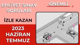 İZLE SINAVI FULLE / 2023 HAZİRAN 2023 TEMMUZ Çıkmış Ehliyet Soruları / 2023 Ehliyet Sınav Soruları