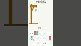 JOGO DA FORCA  - CATEGORIA ANIMAL INVERTEBRADO #shorts
