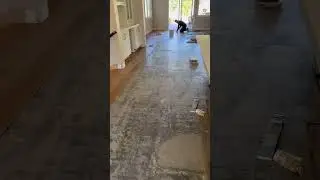 Some people have leg day… we have floor day 🙌 a peek at the install process!