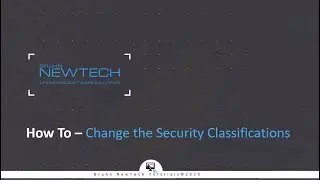 How to change Security Classification
