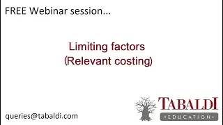 Contribution per Limiting Factor (Optimal Product Mix) | Relevant Costing