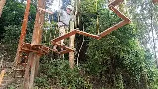 Ninja Warrior in Lake Bunyonyi