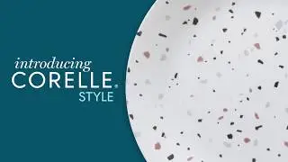 דגם Terrazzo Rosa, צלחות קורל מבית קורנינג