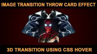 3D Throw card on hover effect - Album Preview Animations using CSS3
