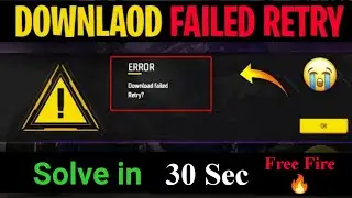 Error Download Failed retry In Free Fire Max / After Update Error Problem Free Fire Max Solve
