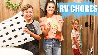 Chores inside the RV! Living & keeping things clean!