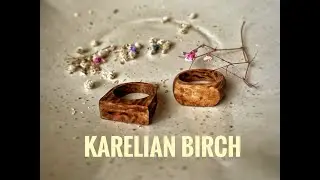Crafting Rings from Karelian Birch #diy #woodworking #handmadejewelry #jewelrymaking #karelianbirch