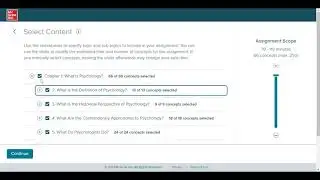 Creating a SmartBook Assignment