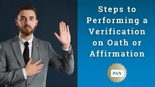 Steps for a Verification on Oath or Affirmation