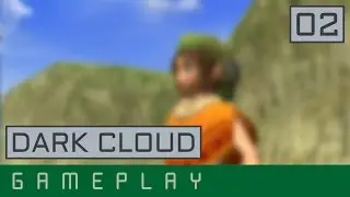 Dark Cloud Gameplay #2 - Divine Beast Cave B1 │ No Commentary (PCSX2) (1080p 60fps)