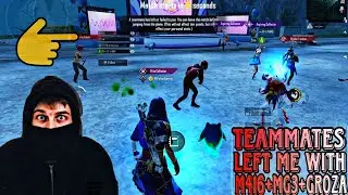 TEAMMATES LEFT ME M416+MG3+GROZA=🔥☠️ PUBGMOBILE SOLO VS SQUADS