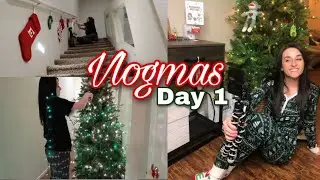 Vlogmas Day 1 | Decorate My House for Christmas with Me!