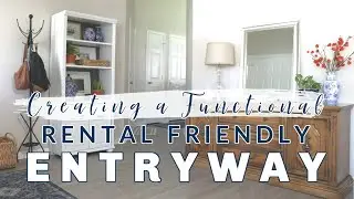 Creating A Functional Entryway | Renter Friendly Entryway