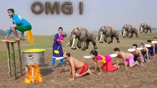 OMG ! Comedy Huste Huste Lot Pot Ho Jawge 🤣🤣🤣 OMG Funny video