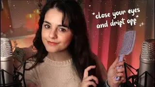 ASMR Talking you to SLEEP (while brushing my hair) ✨ Ear to Ear Whispered Ramble