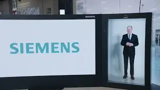 Siemens presents German Chancellor Olaf Scholz via Proto hologram