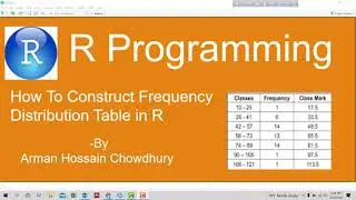 How To Construct Frequency Distribution Table in R