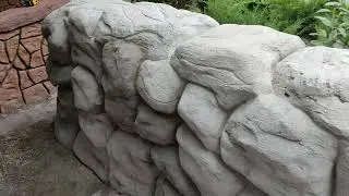 Арт бетон.Опорная стена 8ч
