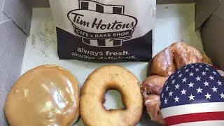 ПОНЧИКИ TIM HORTONS В НЬЮ-ЙОРКЕ / ПОСЛЕДНИЙ ВЛОГ ИЗ АМЕРИКИ / TRYING TIM HORTONS FOR THE FIRST TIME