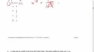 Question 10 Sample Exam A 2010-11