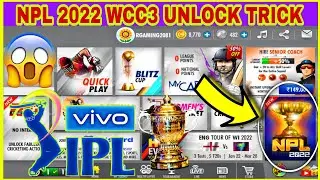 Wcc3 Npl 2022 Unlock Trick | how to unlock wcc3 npl auction | wcc3 2022 IPL unlock kaise kare.