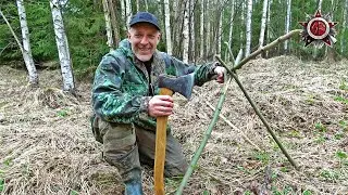 Survival - Camping 3 Way To Setup A Cooking Stand In Under 5 Minutes | Two Methods You Don't Know