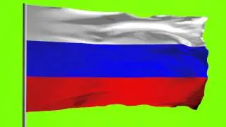 Russia Flag - Free Green Screen Footage