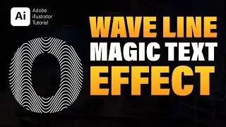 🎨 Expressive Typography: Wavy Line Text Effect in Adobe Illustrator (50 Sec)