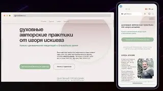 Кейс по разработке сайта – igoriskiev.ru
