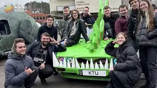 Fizikos studentai „Jaguar XJ40“ pavertė „Slibinomobiliu“