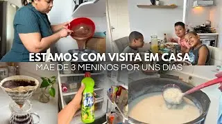 ESTAMOS COM VISITA EM CASA /SENDO MÃE DE 3 MENINOS POR UNS DIAS -Vlog