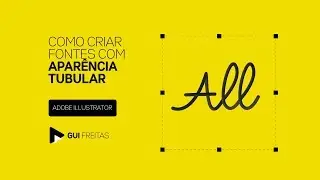 GUI FREITAS - Como criar fontes com efeitos tubulares no Illustrator