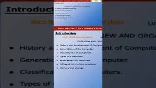Computer | Types of computers | Generations of Computers | History of Computers 