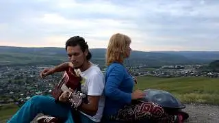 Handpan (hang) and guitar in the Urals