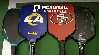 Franklin NFL (Rams, Niners, Chargers) Paddles, SixZero Sapphire & JOOLA 3S Pickleball Warehouse VLOG