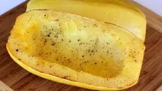 ROASTED SPAGHETTI SQUASH | how to roast spaghetti squash