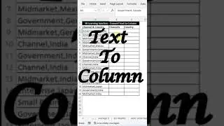 Text to Columns in excel ! Separate text & Numbers in different-2 Columns 