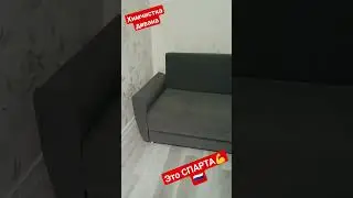 Химчистка дивана|ЭТО СПАРТА💪🇷🇺|борьба с пятнами 