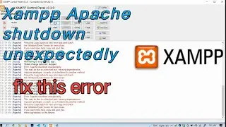 xampp apache not starting fix problems || xampp apache shutdown unexpectedly || Durgesh Tech