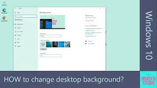 How to change desktop background in Windows 10?